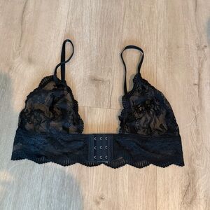 NEW Black Lace Bralette size M.